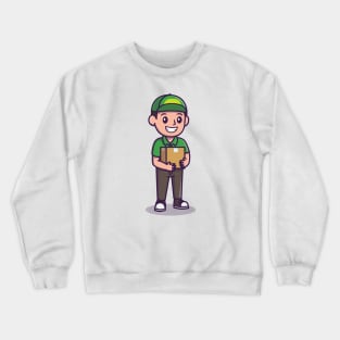 Courier Shipping Package Cartoon Crewneck Sweatshirt